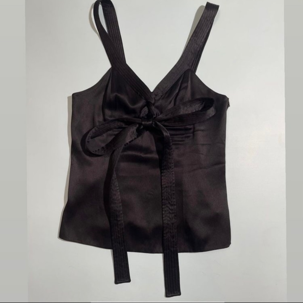 PROENZA SCHOULER Black Satin Top